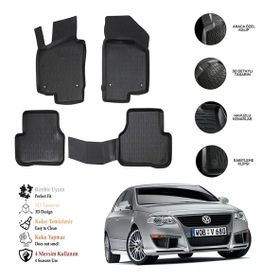 OtoLine VW Passat B7 2011-2014 3D Havuzlu Paspas