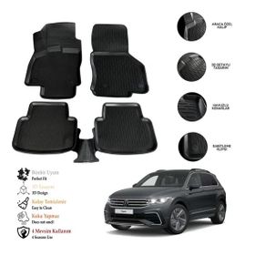 OtoLine VW Tiguan 2016 Sonrası 3D Havuzlu Paspas