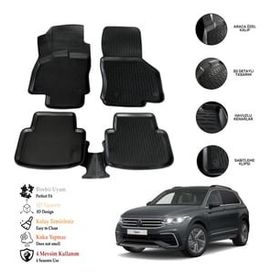 OtoLine VW Tiguan 2016 Sonrası 3D Havuzlu Paspas