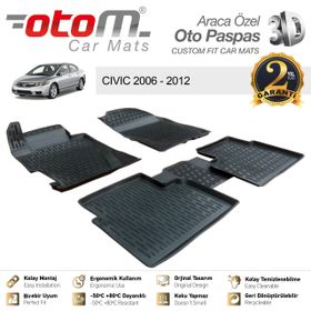 Otom 3D Honda Cıvıc 2006-2012 Arası Araca Özel Paspas