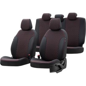 Otom Audi A1 2011-2016 Özel Üretim Amsterdam Design Deri Siyah - Kırmızı Oto Koltuk Kılıfı