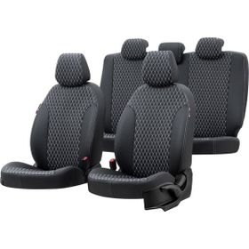 Otom Audi A3 2003-2012 Özel Üretim Amsterdam Design Deri Siyah - Beyaz Oto Koltuk Kılıfı