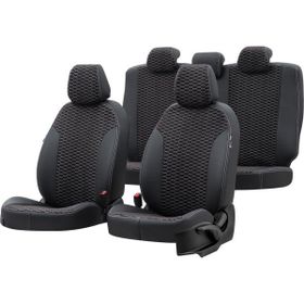 Otom Audi A3 2003-2012 Özel Üretim Tokyo Design Tay Tüyü Siyah - Beyaz Oto Koltuk Kılıfı