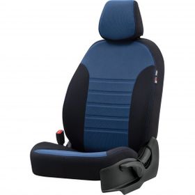 Otom Fiat 500 2009-Sonrası Özel Üretim Original Design Mavi - Siyah Oto Koltuk Kılıfı