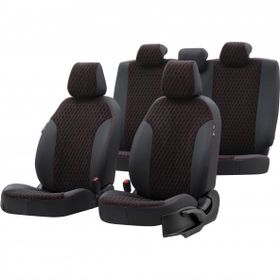 Otom Fiat Palio 1998-2012 Özel Üretim Amsterdam Design Tay Tüyü Siyah - Kırmızı Oto Koltuk Kılıfı