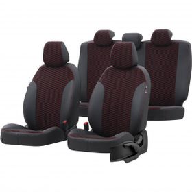 Otom Fiat Palio 1998-2012 Özel Üretim Tokyo Design Tay Tüyü Siyah - Kırmızı Oto Koltuk Kılıfı