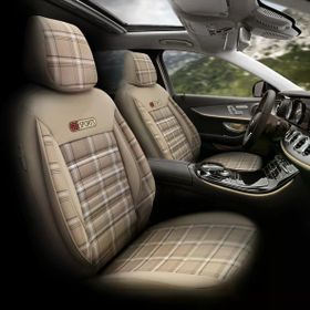 Otom Gti Sports Design Ekstra Destekli Bej Oto Koltuk Kılıfı