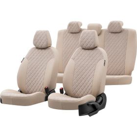 Otom Honda Accord 1998-2002 Özel Üretim Madrid Design Tay Tüyü Bej Oto Koltuk Kılıfı