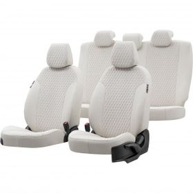 Otom Kia Rio 2005-2011 Özel Üretim Amsterdam Design Tay Tüyü Fildişi Oto Koltuk Kılıfı