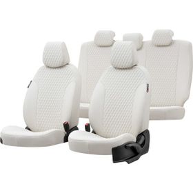 Otom Land Rover Freelander 2 2004-2006 Özel Üretim Amsterdam Design Deri Fildişi Oto Koltuk Kılıfı