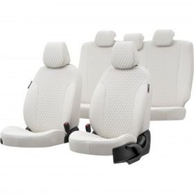 Otom Mitsubishi Colt 2010-2014 Özel Üretim Amsterdam Design Deri Fildişi Oto Koltuk Kılıfı