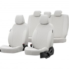 Otom Mitsubishi Colt 2010-2014 Özel Üretim Tokyo Design Deri Fildişi Oto Koltuk Kılıfı