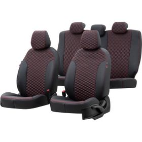 Otom Opel Astra F 1992-1998 Özel Üretim Tokyo Design Deri Siyah - Kırmızı Oto Koltuk Kılıfı