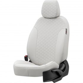Otom Peugeot 2008 2013-2019 Özel Üretim Tokyo Design Deri Fildişi Oto Koltuk Kılıfı
