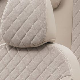 Otom Porsche Cayenne 2002-2010 Özel Üretim Madrid Design Tay Tüyü Bej Oto Koltuk Kılıfı