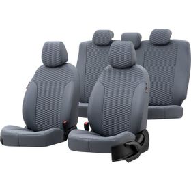 Otom Renault Scenic 2010-2016 Özel Üretim Tokyo Design Deri Füme Oto Koltuk Kılıfı