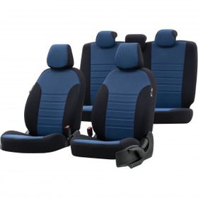 Otom Seat Leon 1999-2005 Özel Üretim Original Design Mavi - Siyah Oto Koltuk Kılıfı