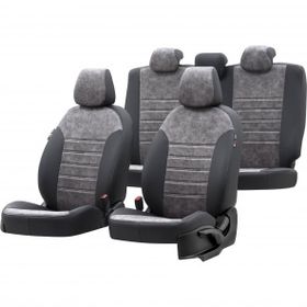 Otom Skoda Rapid 2012-2020 Özel Üretim Milano Design Füme - Siyah Oto Koltuk Kılıfı
