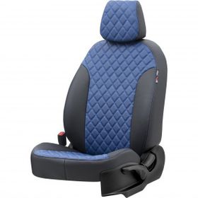 Otom Suzuki Jimny 2012-2018 Özel Üretim Madrid Design Deri Mavi - Siyah Oto Koltuk Kılıfı