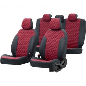 Otom Suzuki Swift 1983-2003 Özel Üretim Madrid Design Deri Siyah - Kırmızı Oto Koltuk Kılıfı