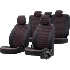Otom Suzuki Swift 2004-2010 Özel Üretim Amsterdam Design Deri Siyah - Kırmızı Oto Koltuk Kılıfı