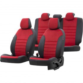 Otom Suzuki Swift 2004-2010 Özel Üretim London Design Kırmızı - Siyah Oto Koltuk Kılıfı