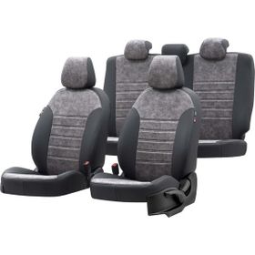 Otom Toyota Corolla 1999-2001 Özel Üretim Milano Design Füme - Siyah Oto Koltuk Kılıfı