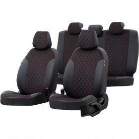 Otom Toyota Corolla 2002-2007 Özel Üretim Madrid Design Tay Tüyü Siyah - Kırmızı Oto Koltuk Kılıfı