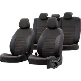 Otom Volvo V40 2013-Sonrası Özel Üretim Paris Design Bej - Siyah Oto Koltuk Kılıfı