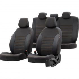 Otom Volvo V40 2013-Sonrası Özel Üretim Paris Design Bej - Siyah Oto Koltuk Kılıfı