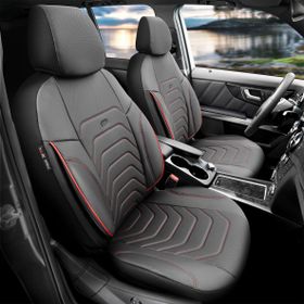 Otom Yeni Core Design Premium Deri Ekstra Destekli Tam Set - Kırmızı Oto Koltuk Kılıfı