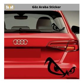 Otomarketin 15 cm Göz Araba Oto Sticker
