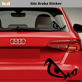 Otomarketin 15 cm Göz Araba Oto Sticker