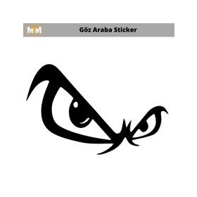 Otomarketin 15 cm Göz Araba Oto Sticker