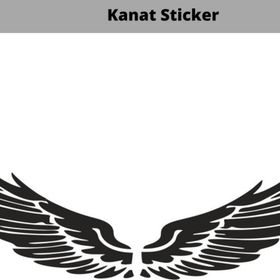 Otomarketin 15 cm Kanat Oto Sticker