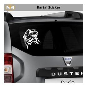 Otomarketin 15 cm Kartal Oto Sticker