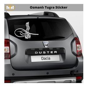 Otomarketin 15 cm Osmanlı Tuğra Oto Sticker