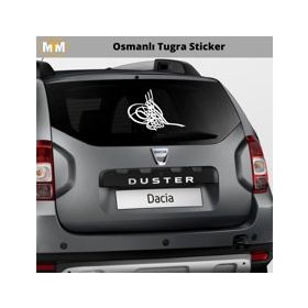 Otomarketin 15 cm Osmanlı Tuğra Oto Sticker