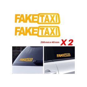 Otomarketin 2 Adet Fake Taxi Oto Sticker