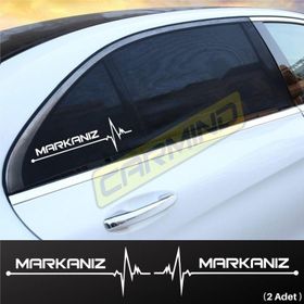 Otomarketin 2 Adet Size Özel Kalp Atışı Ritim Oto Sticker