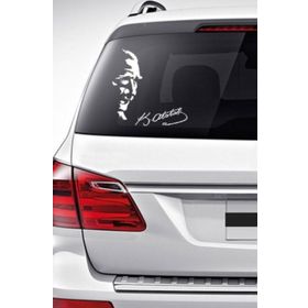 Otomarketin 20 cm Kemal Atatürk İmzası Oto Sticker