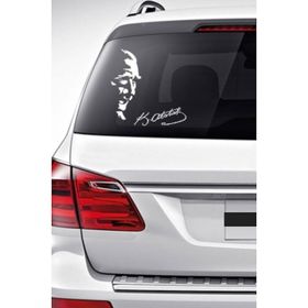 Otomarketin 20 cm Kemal Atatürk İmzası Oto Sticker