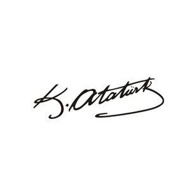 Otomarketin Atatürk İmza Oto Sticker