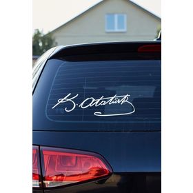 Otomarketin Atatürk İmza Oto Sticker