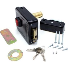 Otomatsan 52 Mm Siyah Kapı Otomatı Elektrikli Apartman Kapı Kilidi