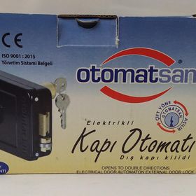 Otomatsan 52 Mm Siyah Kapı Otomatı Elektrikli Apartman Kapı Kilidi