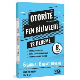 Otorite 8. Sınıf LGS Fen Bilimleri Deneme 12'li Tandem Yayınları