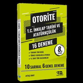 Otorite 8. Sınıf LGS İnkılap Tarihi Deneme 16'lı Tandem Yayınları