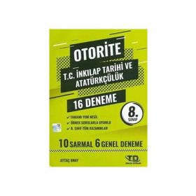 Otorite 8. Sınıf LGS İnkılap Tarihi Deneme 16'lı Tandem Yayınları