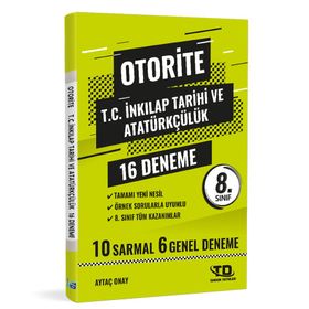 Otorite 8. Sınıf LGS İnkılap Tarihi Deneme 16'lı Tandem Yayınları